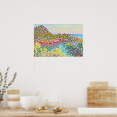 ランドスケープニアモンテカルロ(by Claude Monet) ポスター (キッチン)