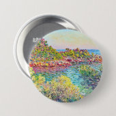 ランドスケープニアモンテカルロ(by Claude Monet) 缶バッジ (正面&裏面)