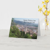 ランドスケープパーソナライズされたファーザデイカード カード (黄色い花)