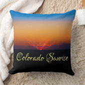 ランドスケープビューティフルコロラドサンライズ クッション (ブランケット)