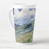 ランドスケープビンセントバンゴッホヴィンテージアートモノグラムの カフェラテマグ (左アングル)