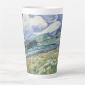 ランドスケープビンセントバンゴッホヴィンテージアートモノグラムの カフェラテマグ (正面)