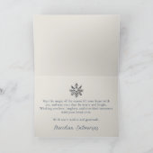 ランドスケープフォト折り畳みビジネスホリデーカード シーズンカード (内部)