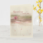 ランドスケープフラワー悔やみや弔慰 カード (黄色い花)