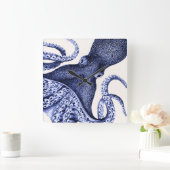 ランドスケープブルータコス スクエア壁時計 (ホーム)