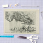 ランドスケープマウンテンクリフエフエメラデクページ 薄葉紙 (クラフト)