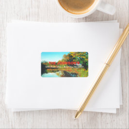 ランドスケープリバーツリーズファインアート ラベル