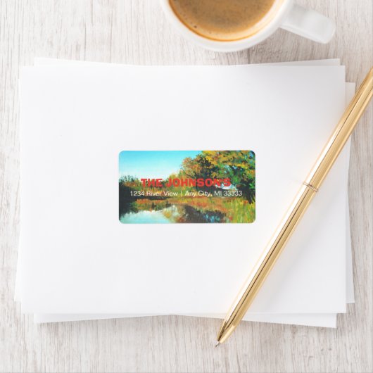 ランドスケープリバーツリーズファインアート ラベル (インサイチュ)