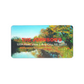 ランドスケープリバーツリーズファインアート ラベル (正面)