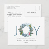 ランドスケープリースクリスマスホリーベリーホリデイ ポストカード (正面/裏面)