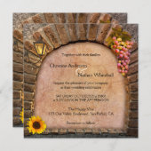 ランドスケープワインヴィネヤードワイナリー結婚式招待状 招待状 (正面/裏面)