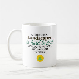 ランドスケープ作業員 名前入りギフト コーヒーマグカップ