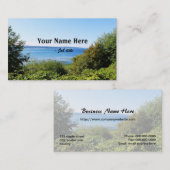 ランドスケープ写真の名刺。 名刺 (正面/裏面)