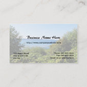 ランドスケープ写真の名刺。 名刺 (裏面)