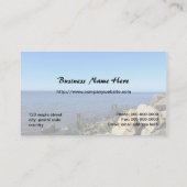 ランドスケープ写真の名刺。 名刺 (裏面)