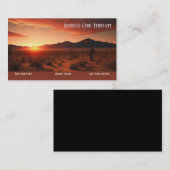 ランドスケープ写真サンセット砂漠の名刺 名刺 (正面/裏面)