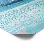 ランドスケープ写真レイクマウンテンブルースロベニア ポスター (角)