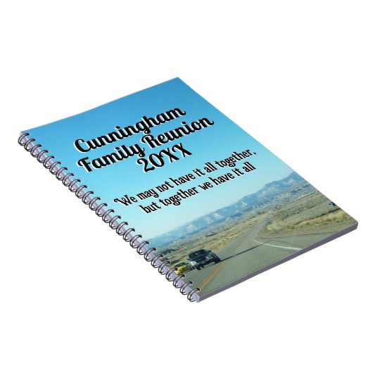 ランドスケープ写真一緒に引用文ファミリー懇親会 ノートブック (右側)