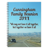 ランドスケープ写真一緒に引用文ファミリー懇親会 ノートブック (正面)