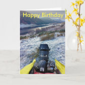 ランドスケープ写真家の誕生日カード カード (黄色い花)