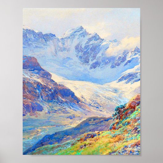 ランドスケープ山アートバイエドワード・テオドア・コンプトン ポスター (正面)