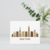 ランドスケープ市内表示 |ニューヨーク，ニューヨーク ポストカード (スタンド正面)