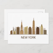ランドスケープ市内表示 |ニューヨーク，ニューヨーク ポストカード (正面/裏面)