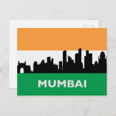 ランドスケープ市内表示 |ムンバイ、インド ポストカード (正面/裏面)