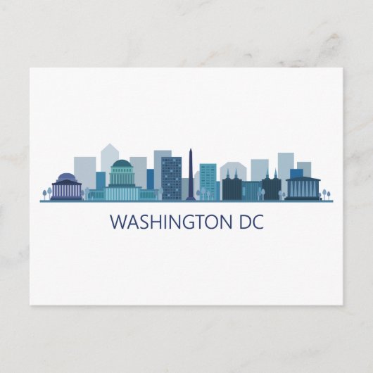 ランドスケープ市内表示 |ワシントンDC ポストカード (正面)