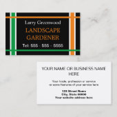 ランドスケープ庭師の名刺 名刺 (正面/裏面)