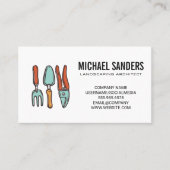 ランドスケープ建築家 | 園芸用具 名刺 (正面)