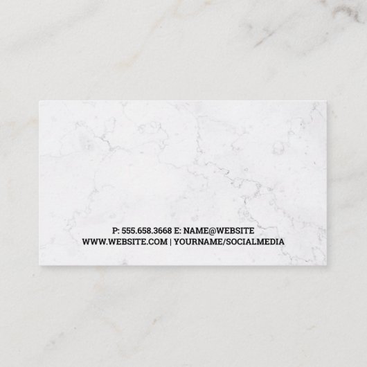 ランドスケープ建築家 | 様式化された木 名刺 (裏面)