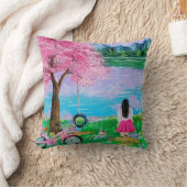 ランドスケープ枕デザイン クッション (ブランケット)