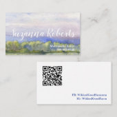 ランドスケープ水彩名刺 名刺 (正面/裏面)