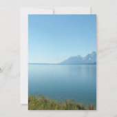 ランドスケープ湖写真の卒業パーティー 招待状 (裏面)