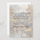 ランドスケープ素朴セントパトリックの日アイリッシュ賛美ズ シーズンカード (正面/裏面)
