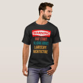 ランドスケープ警告・アーチテックについて話し始める Tシャツ (正面フル)