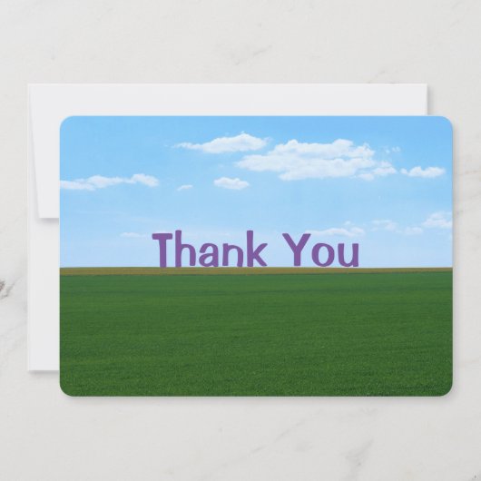 ランドスケープ「ありがとう」カスタマイズ可能 サンキューカード (正面)