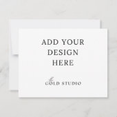 ランドスケープ・エンクロージャ・カードテンプレート(4.25 x 5.5) 招待状 (裏面)