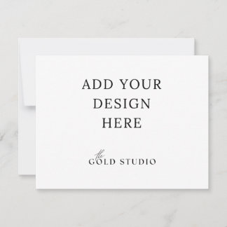 ランドスケープ・エンクロージャ・カードテンプレート(4.25 x 5.5) 招待状