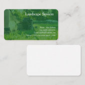 ランドスケープ・サービス・ビジネス・カードの編集可能 名刺 (正面/裏面)