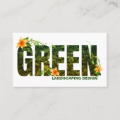 ランドスケープ・デザイナのビジネス・カード 名刺 (正面)