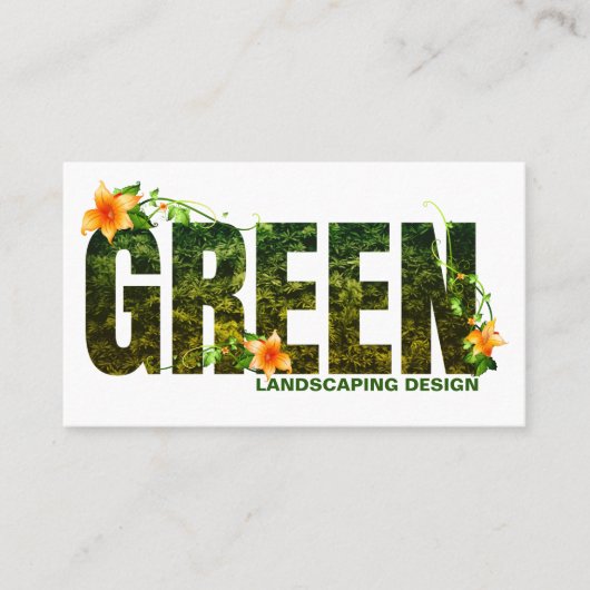 ランドスケープ・デザイナのビジネス・カード 名刺 (正面)