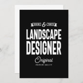 ランドスケープ・デザイナの役職のギフト サンキューカード (正面/裏面)