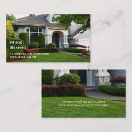 ランドスケープ、気に芝生、プロフェッショナル名刺 名刺