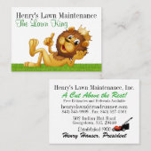ランドスケープ – 芝生のメンテナンスの名刺 – SRF 名刺 (正面/裏面)