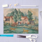 ランドスケープLimburgと馬Else Berg 薄葉紙 (クラフト)