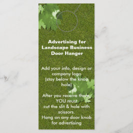 ランドスケー広告ズドアハンガープロモーションラベル