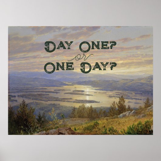 ランドスケー絵画スのやる気を起こさせる引用文ポスター ポスター (正面)