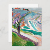 ランドスケー絵画ズエドワードムンク シーズンカード (正面/裏面)